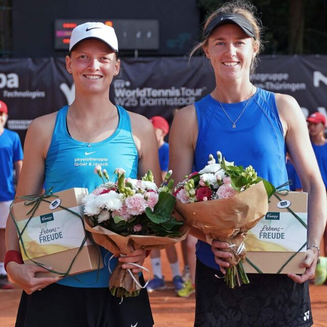 Herzlichen Glückwunsch an Michaela und ihre Partnerin Alana zum Sieg im Doppel bei dem ITF Tournament in Darmstadt. 🏆 Michaela wird seit 2 Jahren von uns gesponsert und wir hoffen auch in den nächsten Jahren gemeinsame Siege feiern zu dürfen und dich auf deinem sportlichen Weg begleiten zu können. 😁